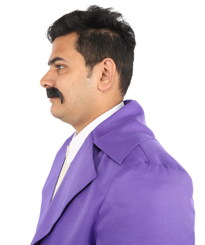 Men's Horseshoe Style Moustache Set | Black Famous Fancy Facial Hair