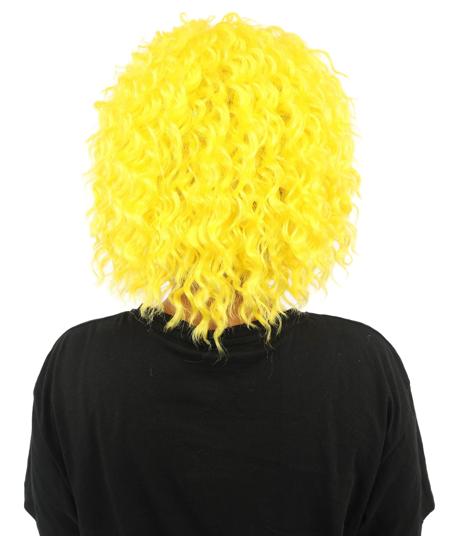 HPO Adult Women's Messy Teased Spiky Multicolor Wig | Curly Two-tone vibrant hue, create of synthetic fiber, extreme textured volume, breathable capless base | Party, Halloween, theater, drag, performance, costume events