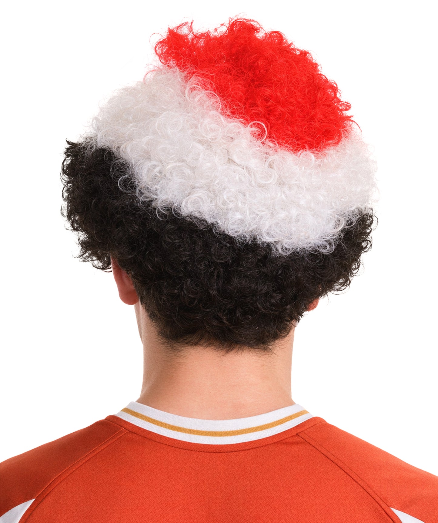 Egypt Flag Sport Afro Wig | Red White Black Wig