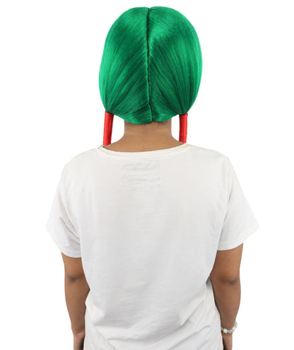 HPO Women's Extra Long Pigtail Wig | Multicolor Options | Floor Length Straight Twin Tails with Bangs, Heat Friendly Synthetic Fiber & Adjustable Cap | Halloween, Fairy Roleplay, Magical Girl Theme, Theater & Carnival