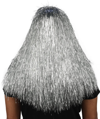 HPO UnisexTinsel Hairy Costume, Bundle & Mask Set | Full-Body Suit & Matching Mask | Long Hair Funny Costume for Halloween, Performers, Cosplay & Mascots | Multicolor Options