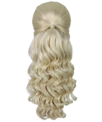 HPO Women's Class 60's Brown Half Updo Wig with Ponytail | Halloween  Wig | Flame-retardant Synthetic Fiber