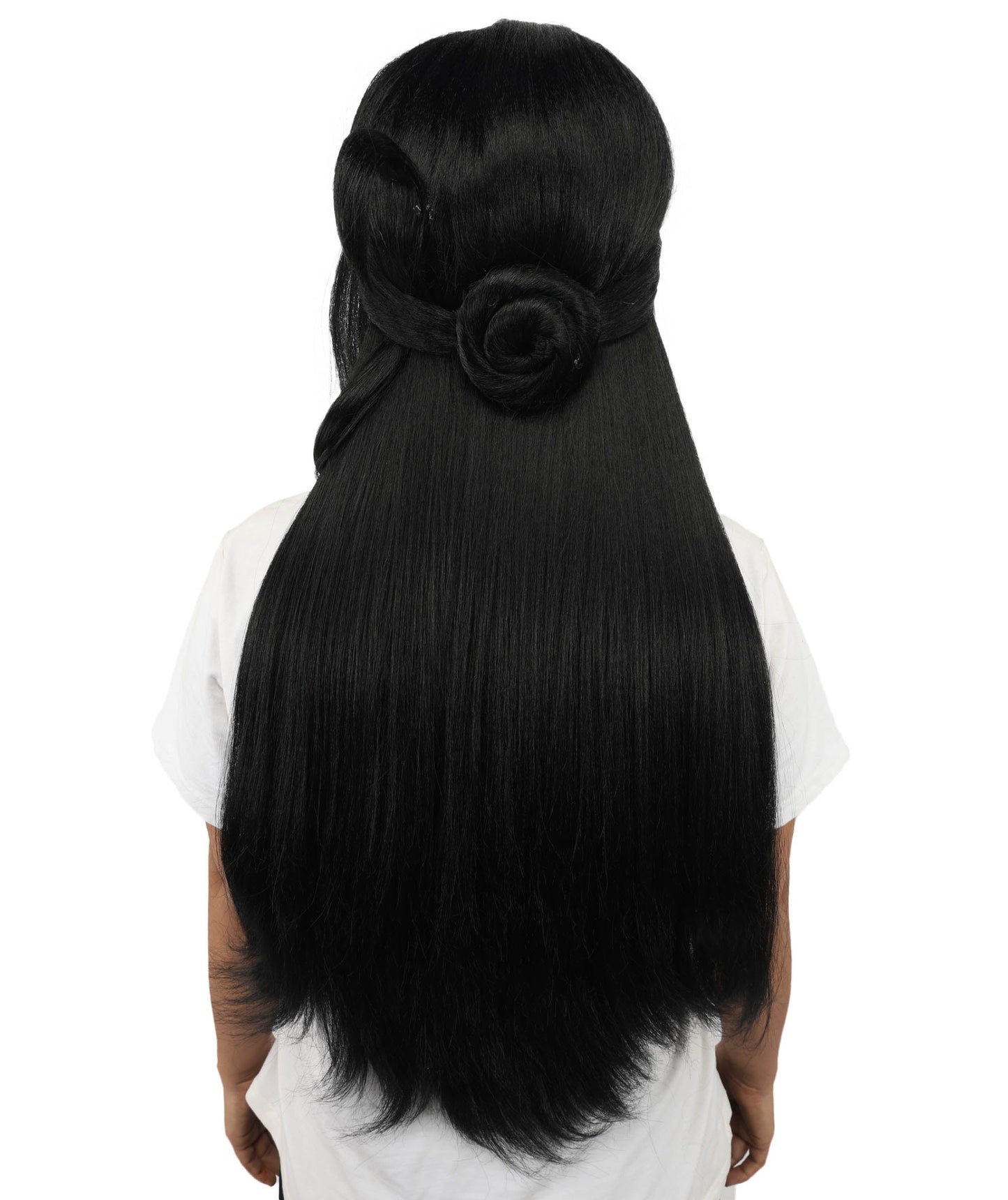 HPO Adult Women's Anime Character Wig | Multiple Color Options | Synthetic Fiber with Side Swept Bangs and Top Tuft | Halloween Party and Comic Con Events