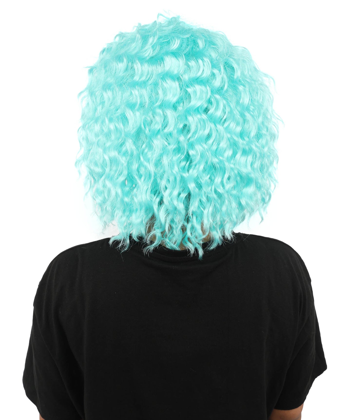 HPO Adult Women's Messy Teased Spiky Multicolor Wig | Curly Two-tone vibrant hue, create of synthetic fiber, extreme textured volume, breathable capless base | Party, Halloween, theater, drag, performance, costume events