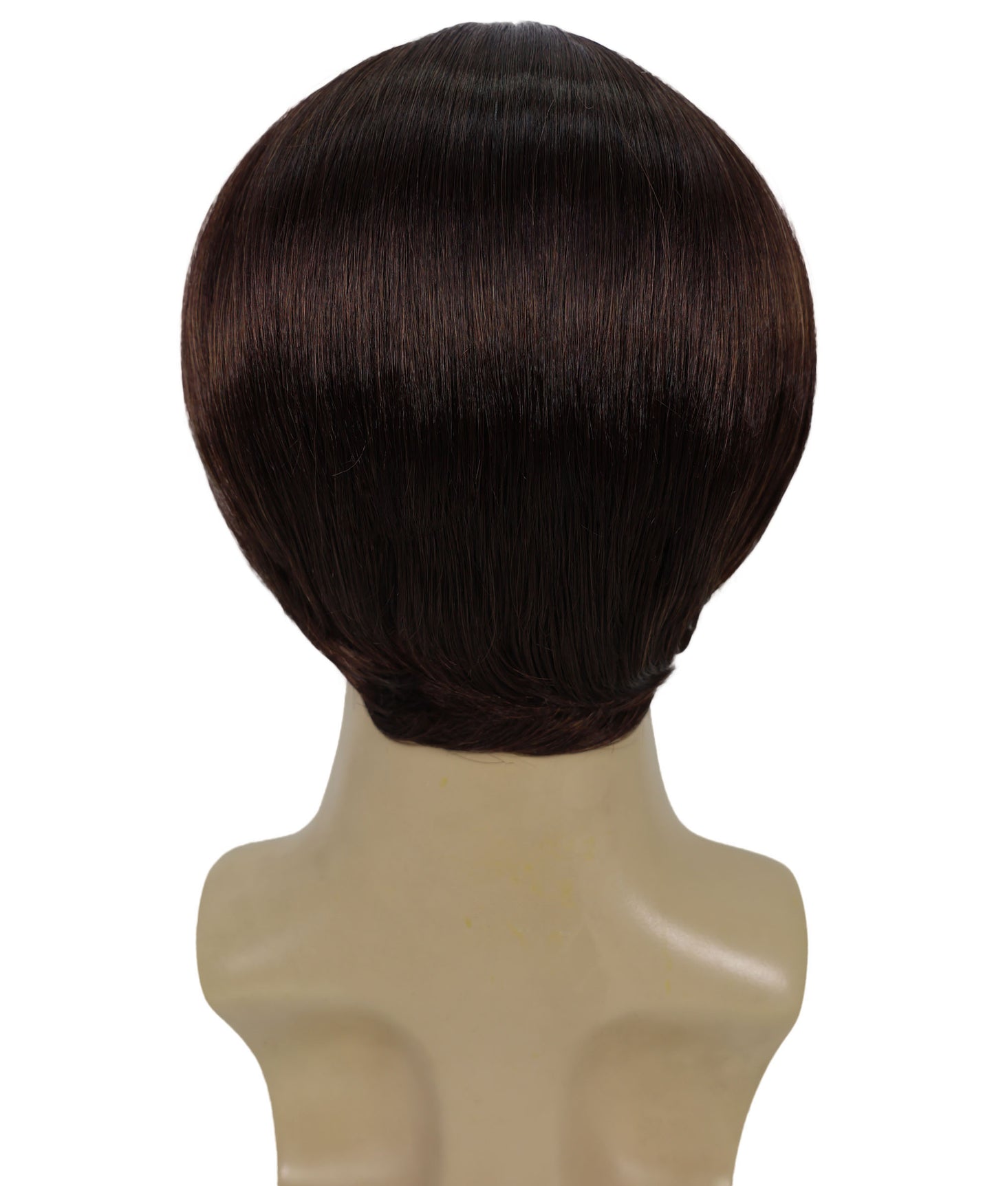 HPO Adult Male WIG 70's Dude – Retro Straight Brown Wig, Breathable Capless Cap, Flame-retardant Synthetic Fiber | HPO