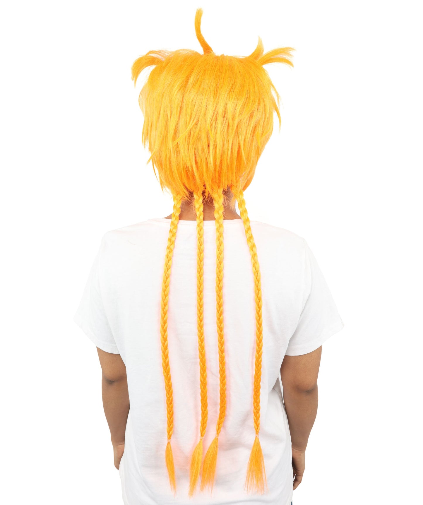 HPO Adult Women's Animal Ear Braided Wig | Multiple Color Options | Synthetic fiber, short bob with sculpted ears and long micro-braids, breathable base | Party, Halloween, theater, drag, performance, costume events