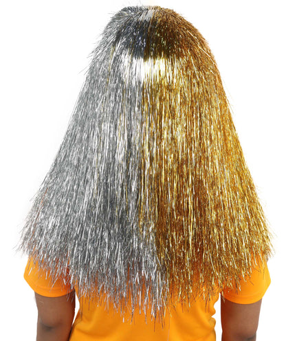 HPO Teen Extreme Hairy Two Part Costume Bundle & Mask Set - Full-Body Hair Suit Extra-Long Costume Wig for Halloween, Cosplay & Parties - Multiple Color Options