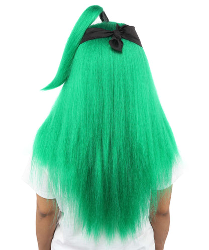 Women's High Ponytail Ninja Wig | Multiple Color Options | Create of synthetic fiber, long straight texture with top-tied fountain, breathable base | Cosplay, Halloween, theater, party, performance, costume events