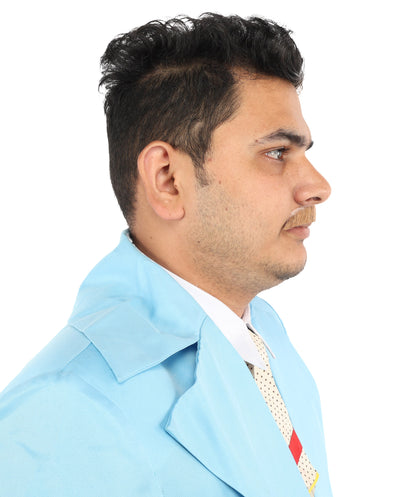 HPO Men's Human Brown Facial Hair Mustache | Multiple Color Options