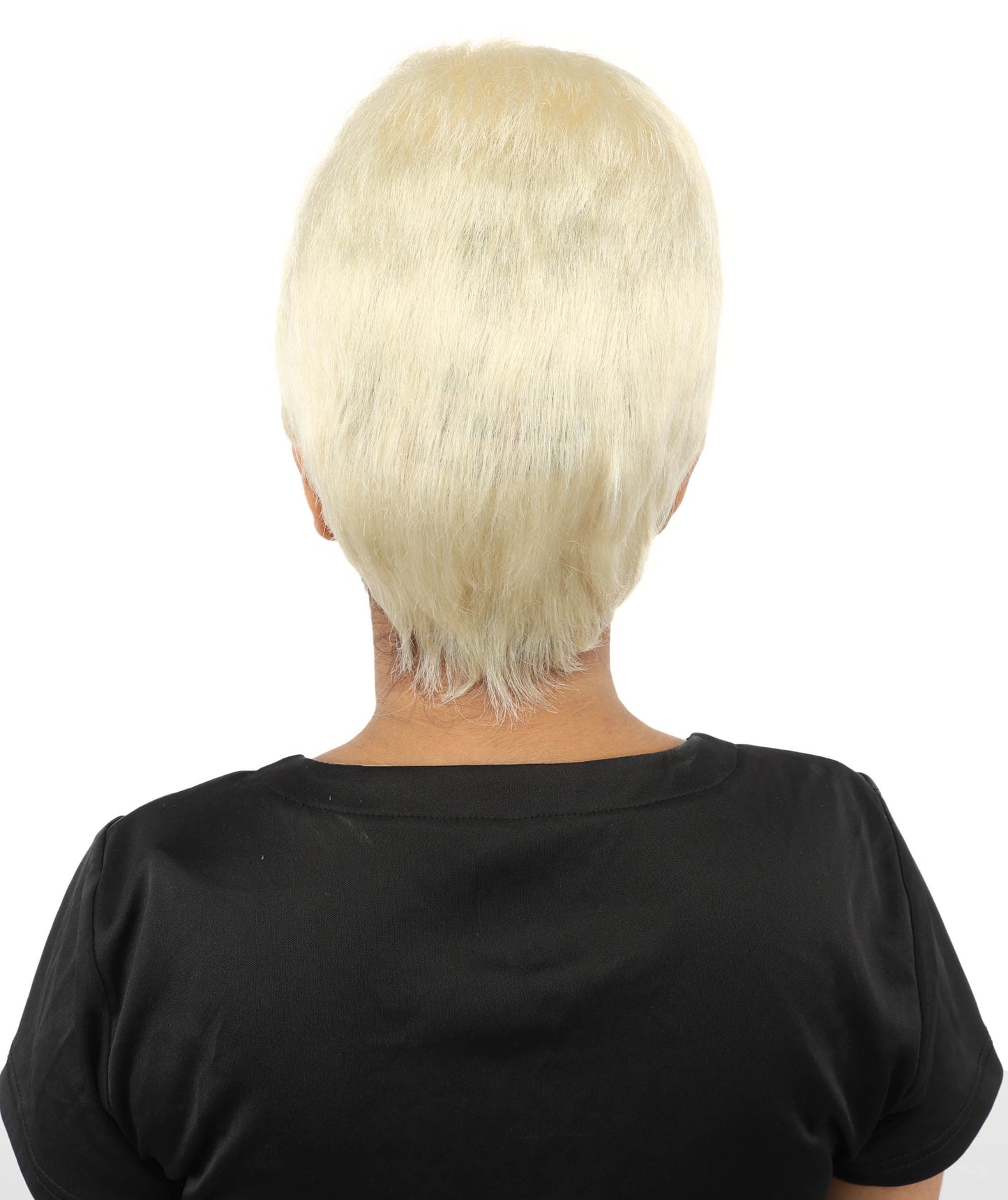 HPO Adult Women’s Short Black Wig | 10 Inch, Sleek and Smooth Bob Hairpiece | Ideal for Cosplay, Costume, and Themed Events