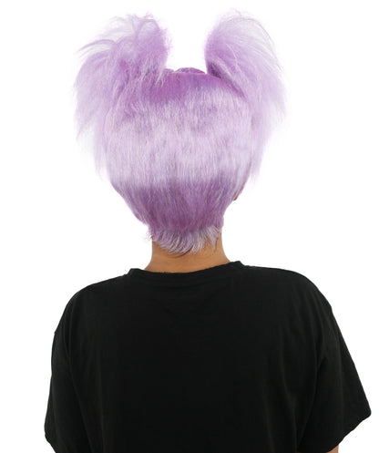 HPO Women’s 15-Inch Orange Spiky Troll Wig | Fun Animated Character | Bright and Bold Look for Halloween, Cosplay, and Themed Party