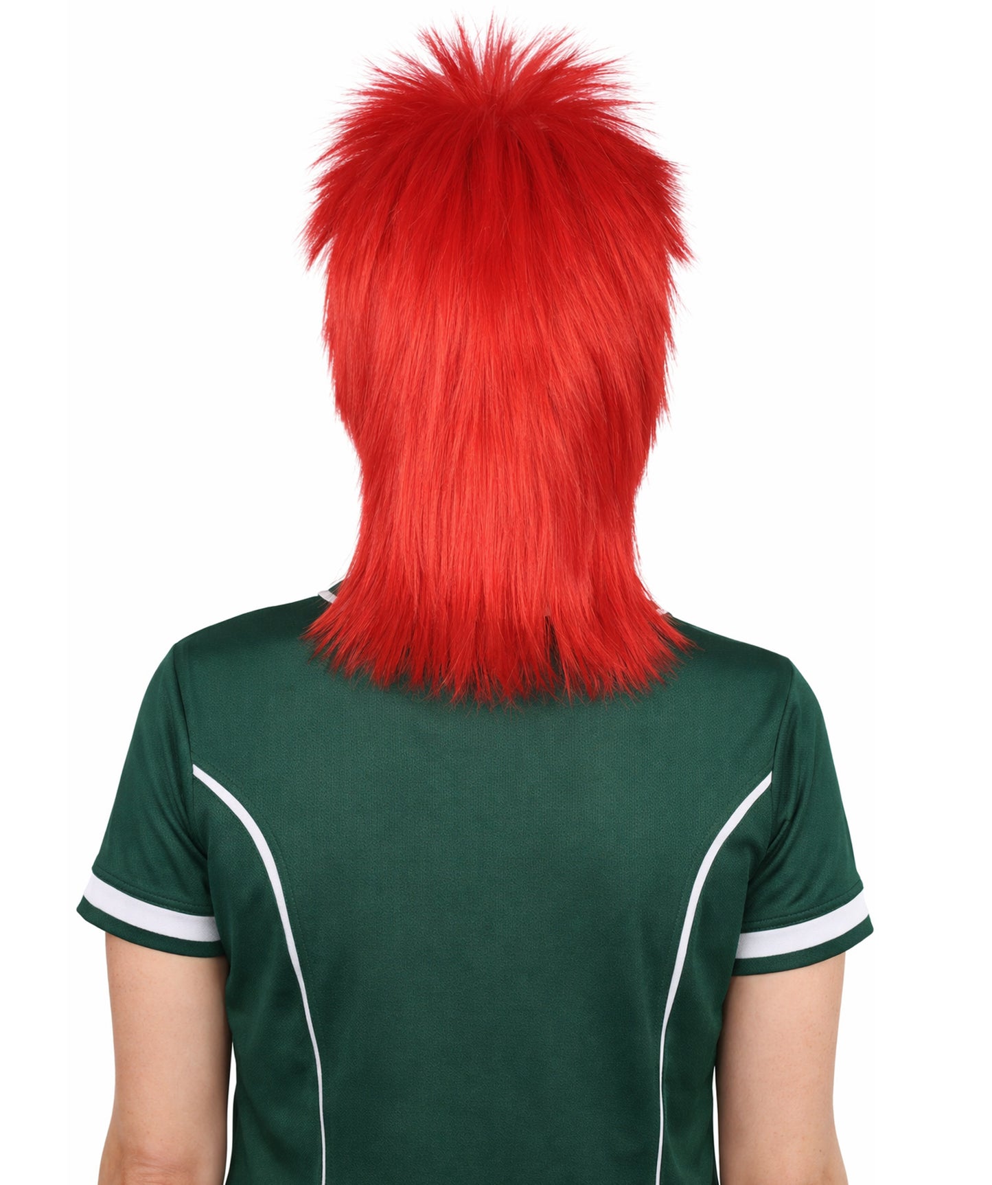 Morocco Flag Sports,80's Mullet Wig | Premium Breathable Capless Cap