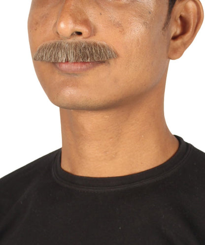 Men's Human Hair Moustache | Facial Hair Multiple Colours Option | HPO