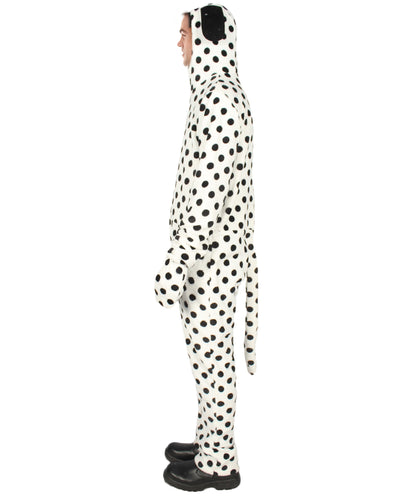 Men's Dalmatian Costume, Black and White Halloween Costume