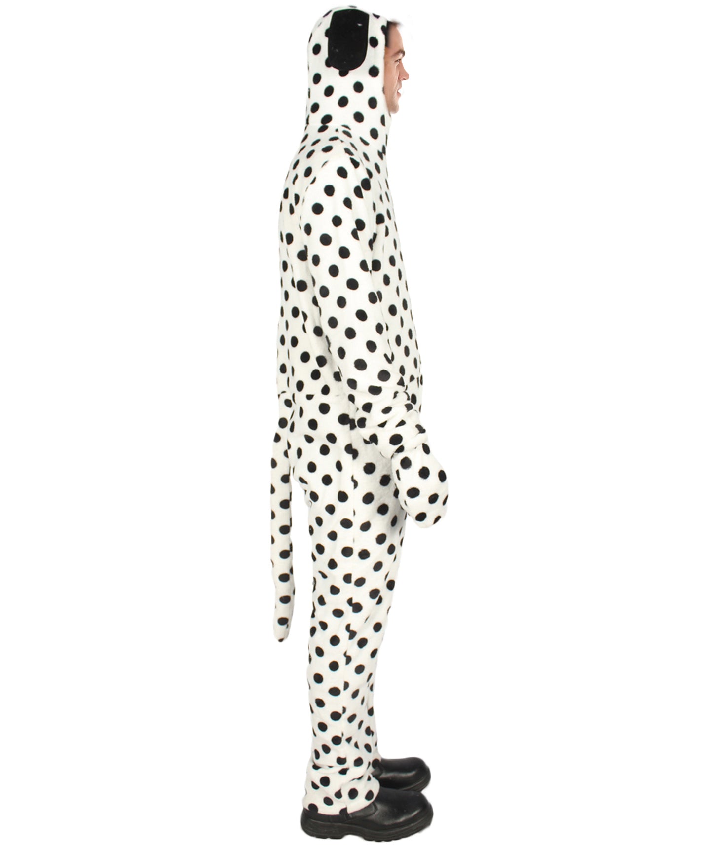 Men's Dalmatian Costume, Black and White Halloween Costume