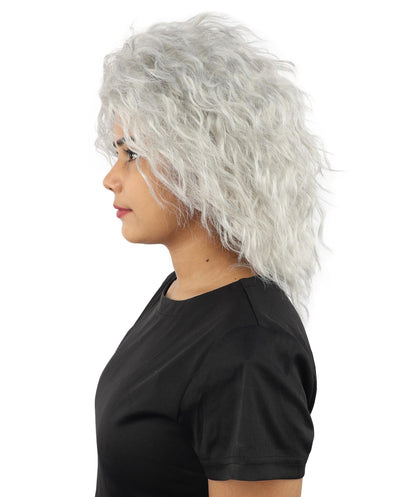 HPO Adult Women’s 15-Inch Curly Wig | Multiple Color Options | Wavy Voluminous Style | Idal for Costume, Cosplay, and Themed Events