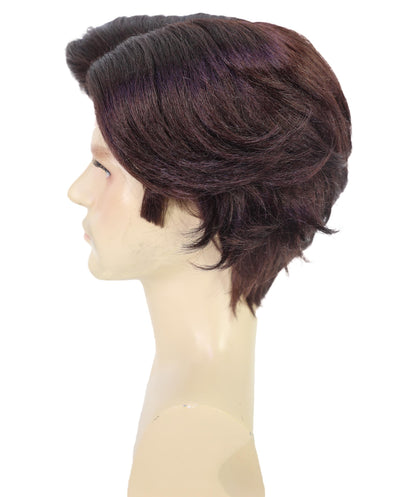 HPO Adult Men’s Wild 90s Detective Wig | Eccentric Character Look for Halloween