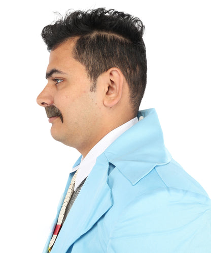 Men's 70's Horseshoe Synthetic Facial Hair Mustache | HPO