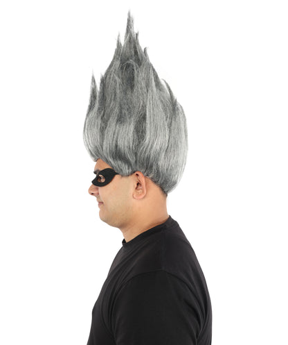 HPO Animated Movie Supervillain Wig , Troll Wig , Premium Breathable Capless Cap