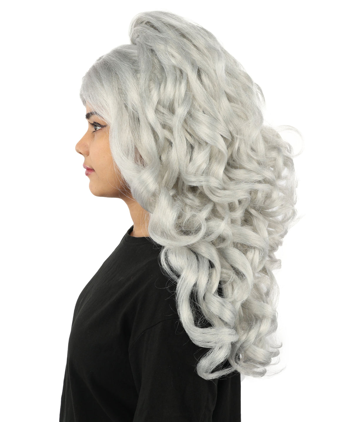 HPO Adult Long 20-Inch Curly Wig | Multiple Color Options | Ideal Cosplay, and Themed Parties | Soft, Natural-Looking, and Easy to Wear