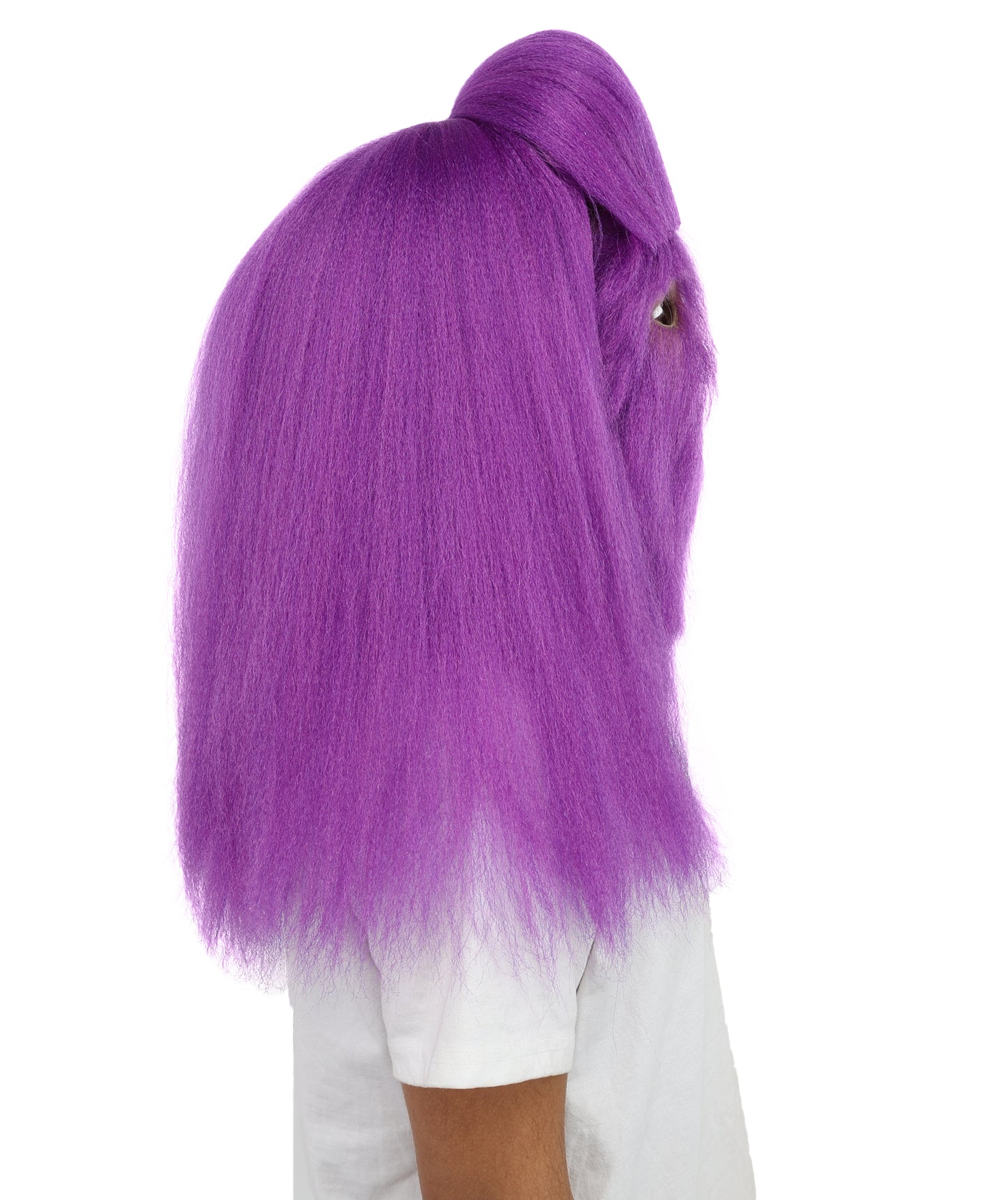 HPO Teen Extreme Hairy Person Costume Bundle & Mask Set - Full-Body Hair Suit Extra-Long Costume Wig for Halloween, Cosplay & Parties - Multiple Color Options