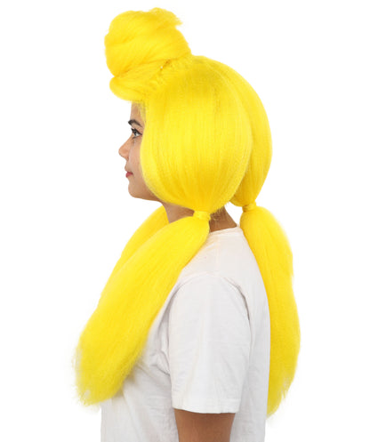 HPO Women’s High Volume Extra Long Yarn Twisted Bun Wig – Multiple Color Options | Bubble Ponytails Hairpiece with Capless Cap | Statement Headpiece for Halloween, Cosplay, Theater and Drag Looks