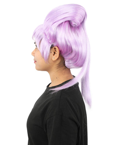 HPO Adult Women's Avant-Garde Bouffant Wig | Multiple Color Options | Create of synthetic fiber, massive smooth updo with micro bangs, breathable base | Party, Halloween, theater, drag, performance, costume events