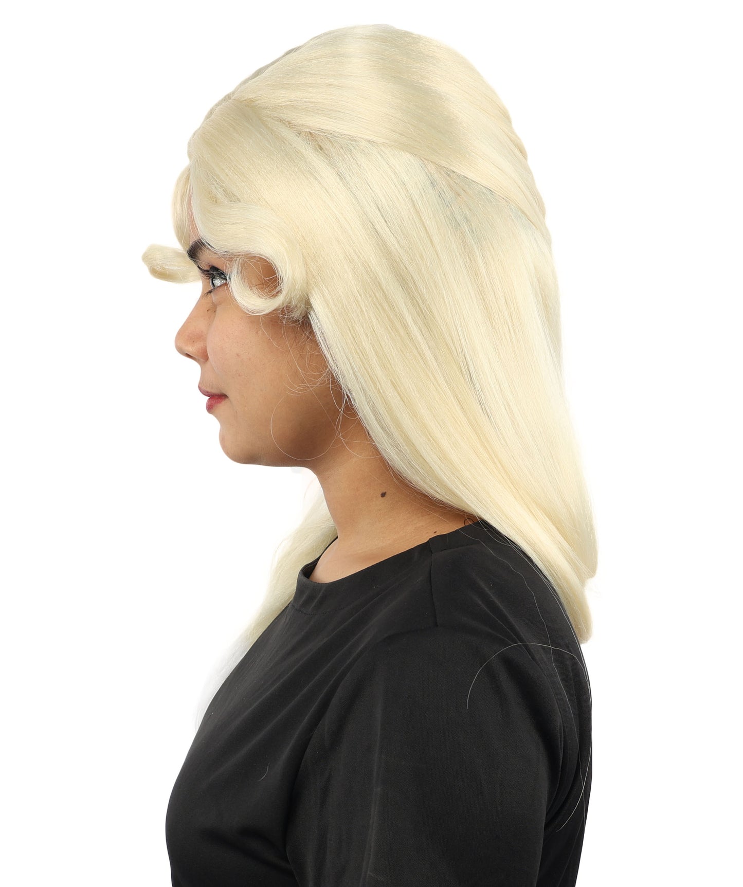 HPO Women's Braided Fantasy wig | Textured woven side plait, created of flame-retardant synthetic fiber, capless base | Theater, stage, costume events, drag