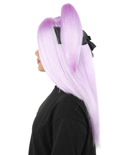 Women's High Ponytail Ninja Wig | Multiple Color Options | Create of synthetic fiber, long straight texture with top-tied fountain, breathable base | Cosplay, Halloween, theater, party, performance, costume events