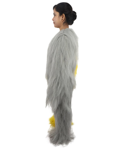 HPO Teen Extreme Hairy Person Two Part Costume, Mask and Bundle Set - Full-Body Hair Suit Extra-Long Costume Wig for Halloween, Cosplay & Parties - Multiple Color Options