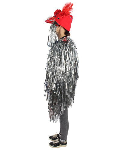 Adult Unisex DJ Tinsel Costume| Multiple Color Options