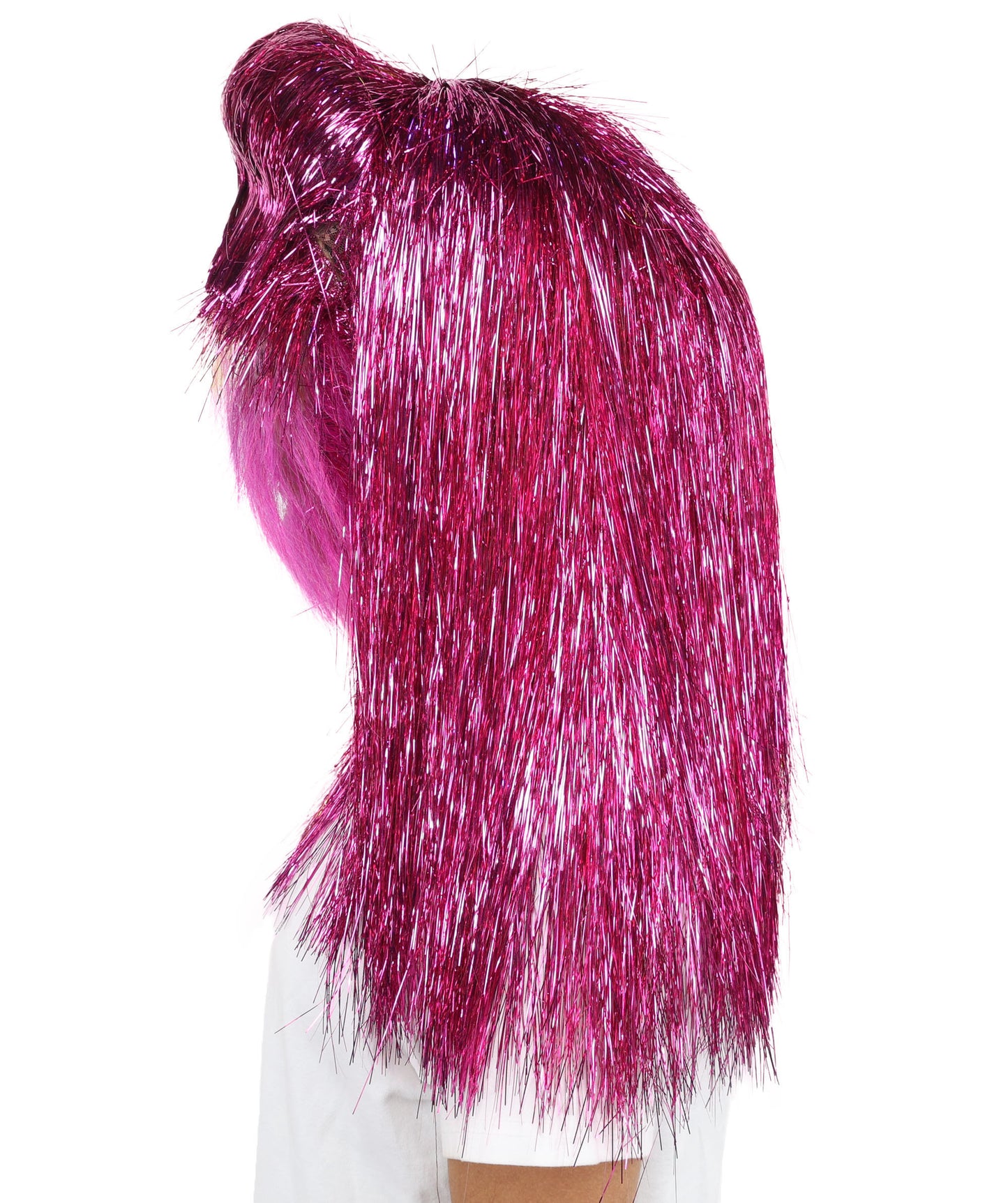 HPO Teen Extreme Hairy Two Part Costume Bundle & Mask Set - Full-Body Hair Suit Extra-Long Costume Wig for Halloween, Cosplay & Parties - Multiple Color Options