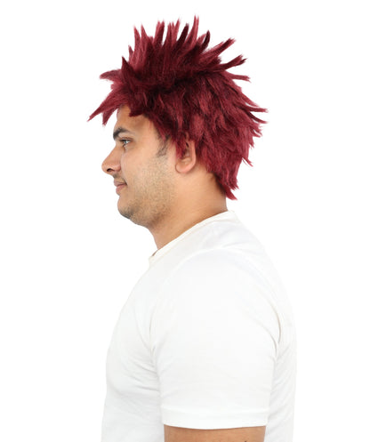 HPO Adult Men's Japanese Superhero Manga Spiky Wig |  Multi Color Options