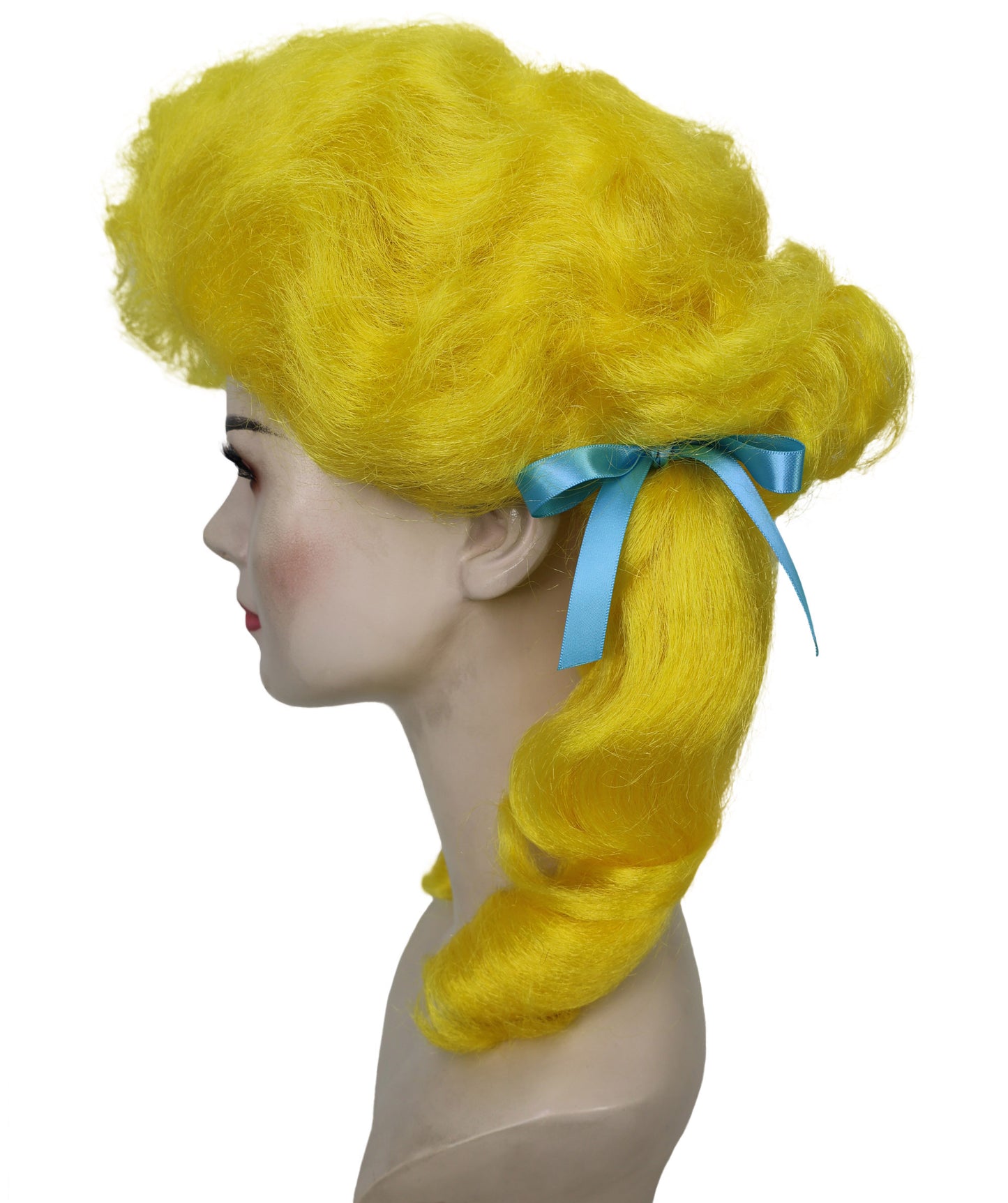 HPO Women’s Classic Elly May Clamped Multiple Wig With Two Blue Hair Ribbons