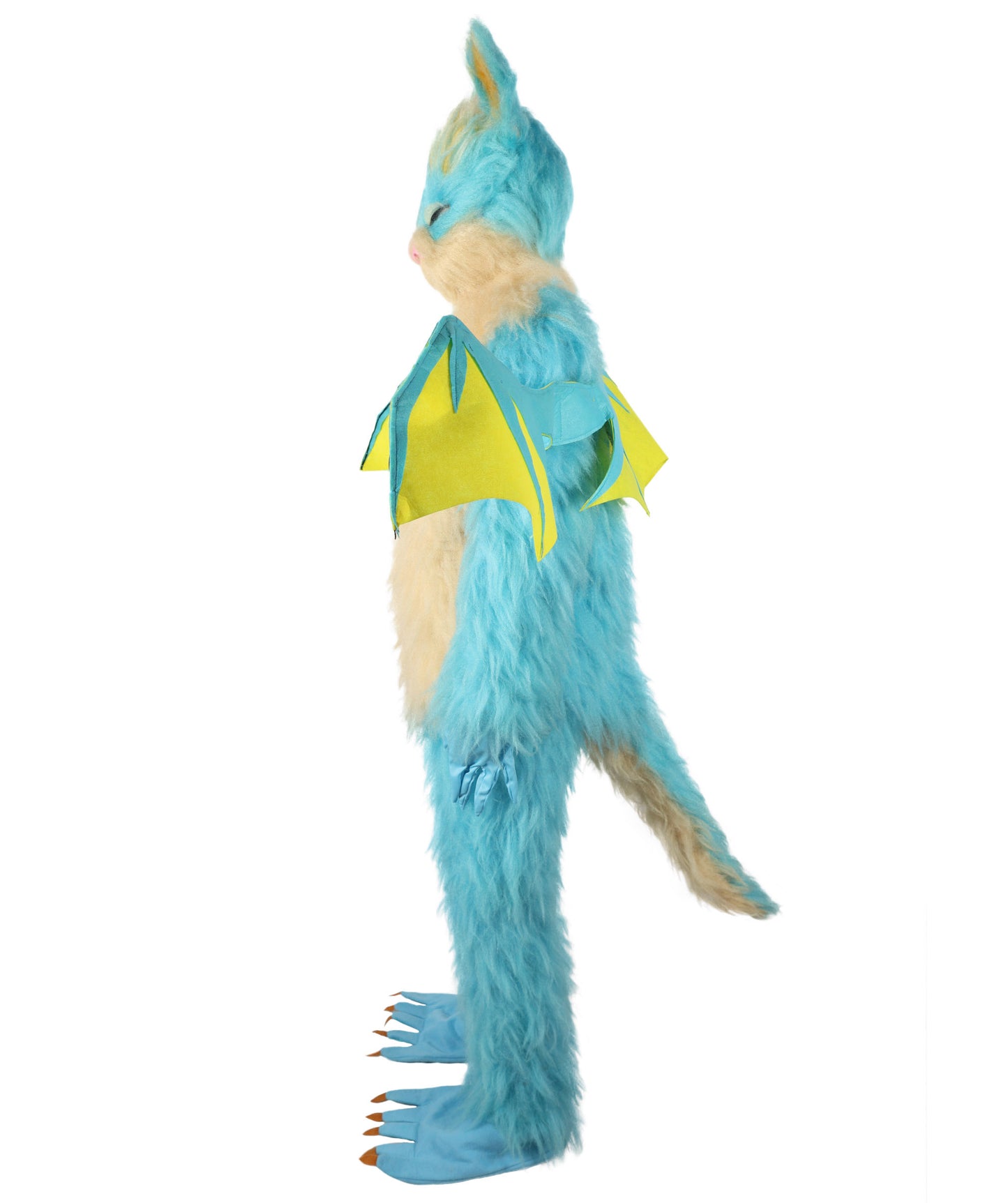 HPO Adult Unisex Carrot Guardian  Multicolor Dragon Bunny Costume & Bundel Set with Head Mask | Perfect for Halloween| Flame-retardant Synthetic Fabric