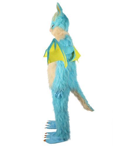 HPO Adult Unisex Carrot Guardian  Multicolor Dragon Bunny Costume & Bundel Set with Head Mask | Perfect for Halloween| Flame-retardant Synthetic Fabric