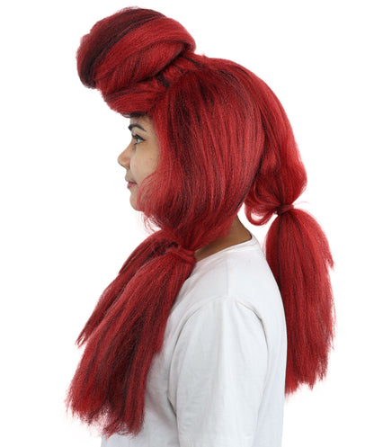 HPO Women’s High Volume Extra Long Yarn Twisted Bun Wig – Multiple Color Options | Bubble Ponytails Hairpiece with Capless Cap | Statement Headpiece for Halloween, Cosplay, Theater and Drag Looks