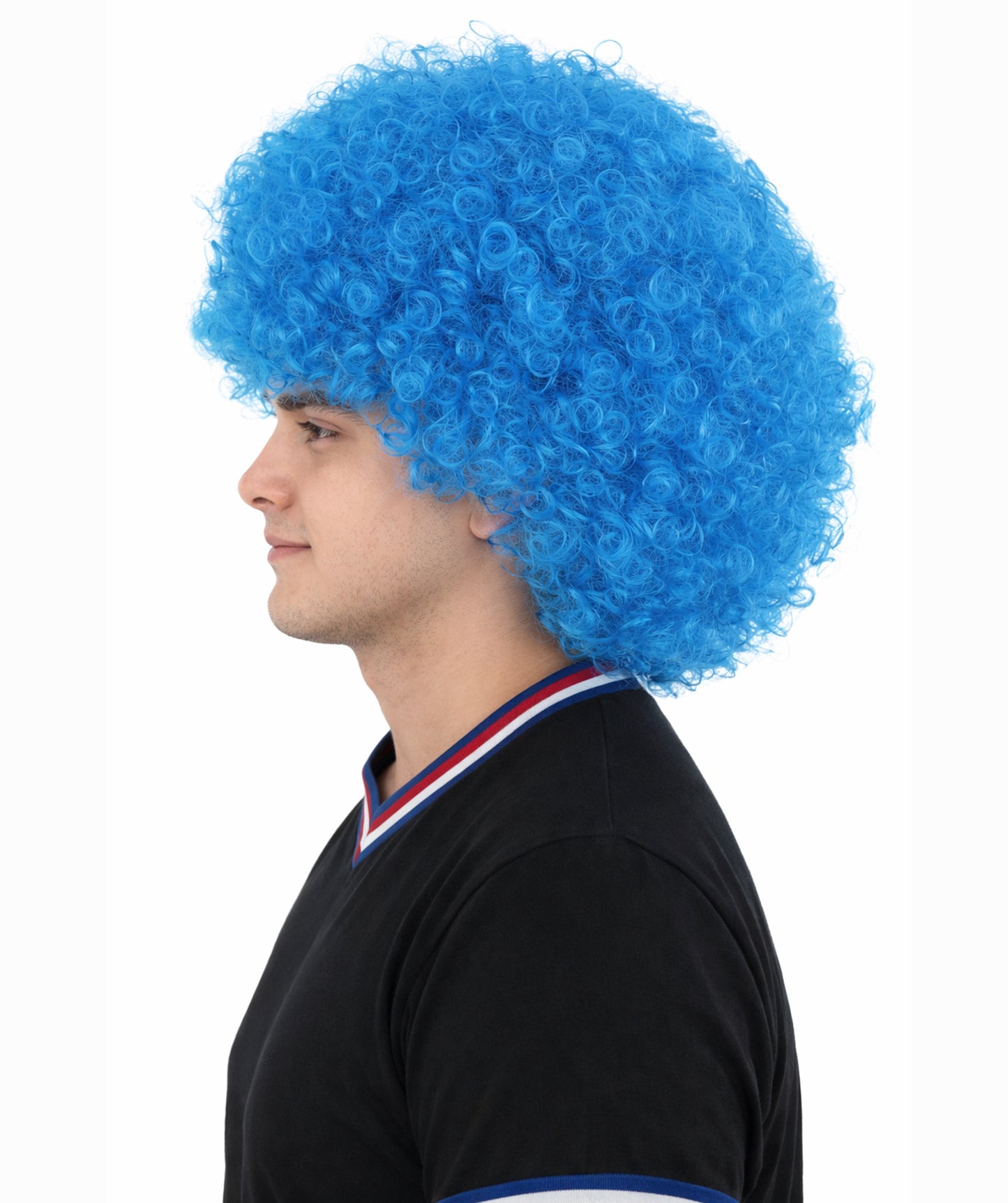 Short Afro Clown Unisex Wig | Fancy Halloween Wig Premium Breathable Capless Cap