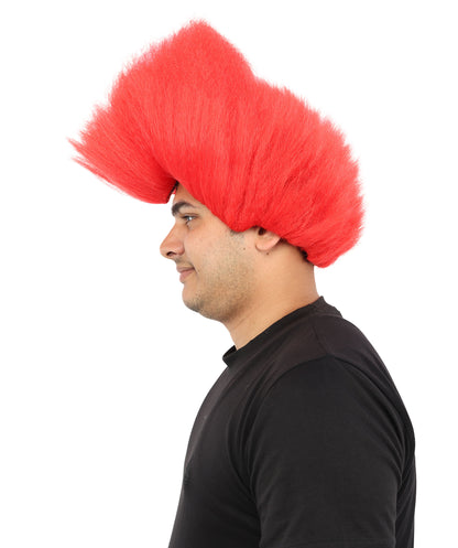 Hades God of Death |Multiple Color Fake Flame Spikes | Premium Halloween Wig