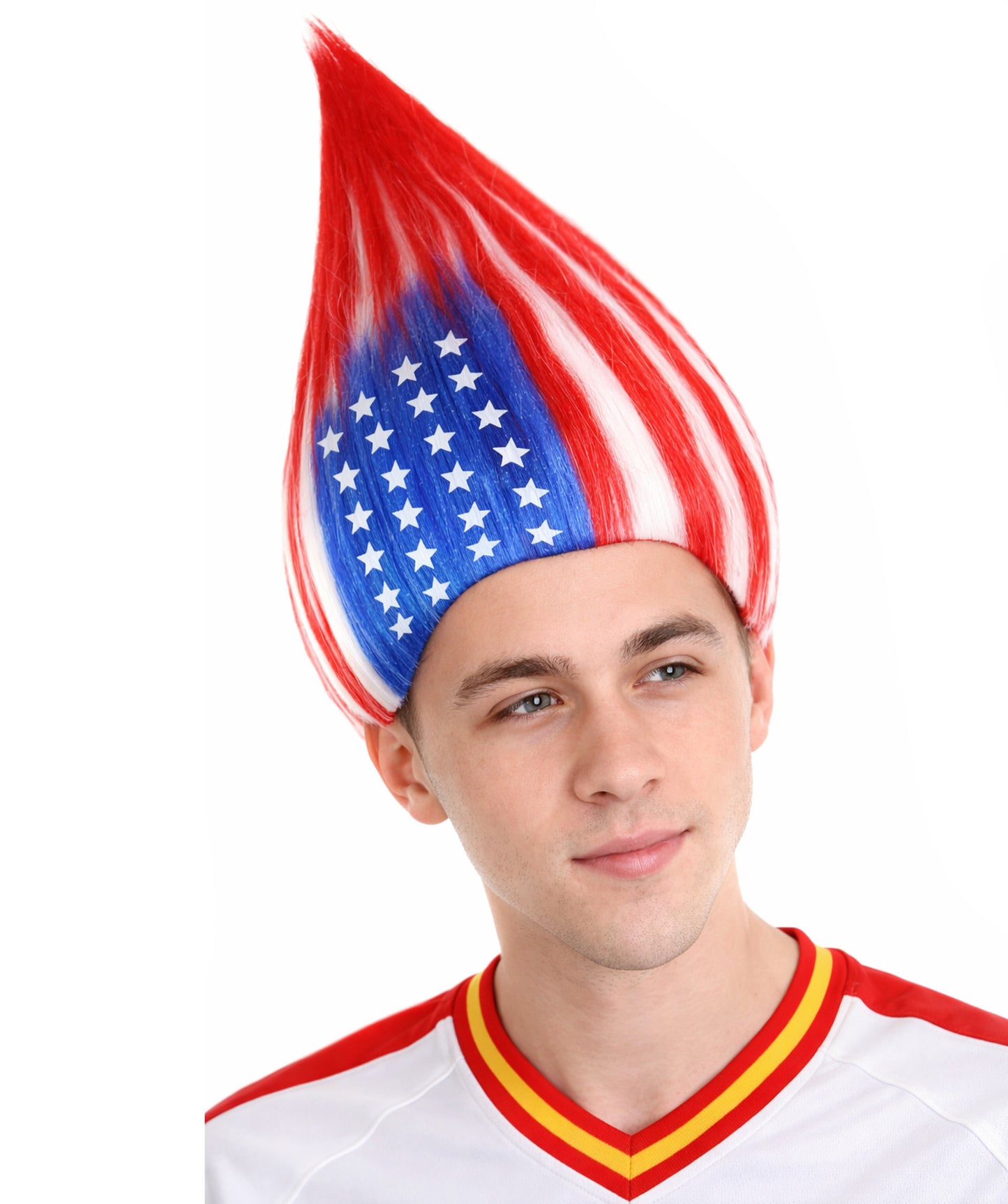 Unisex Flag Troll Wigs Collections | 16 Countries Wig | Sports Wigs | Premium Breathable Capless Cap