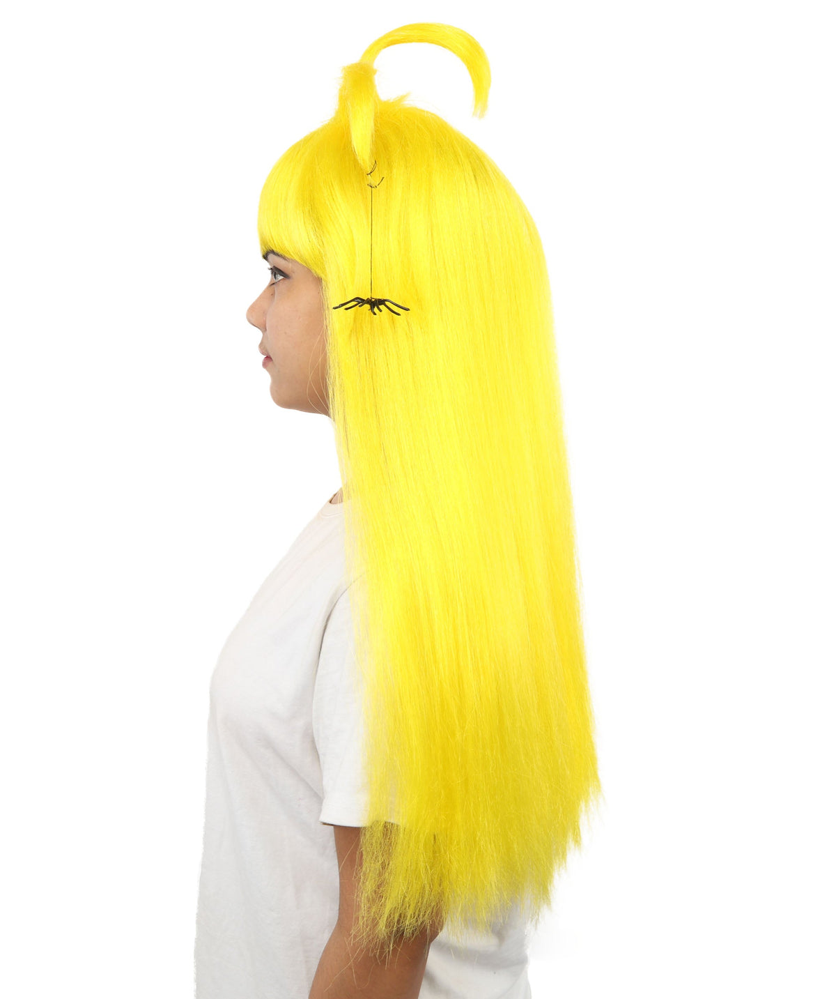HPO Adult Women's Spider Gothic Sculpted Wig | Multiple Color Options, create of synthetic fiber, architectural spider-leg loops with blunt bangs, breathable base | Party, Halloween, theater, drag, performance, costume events