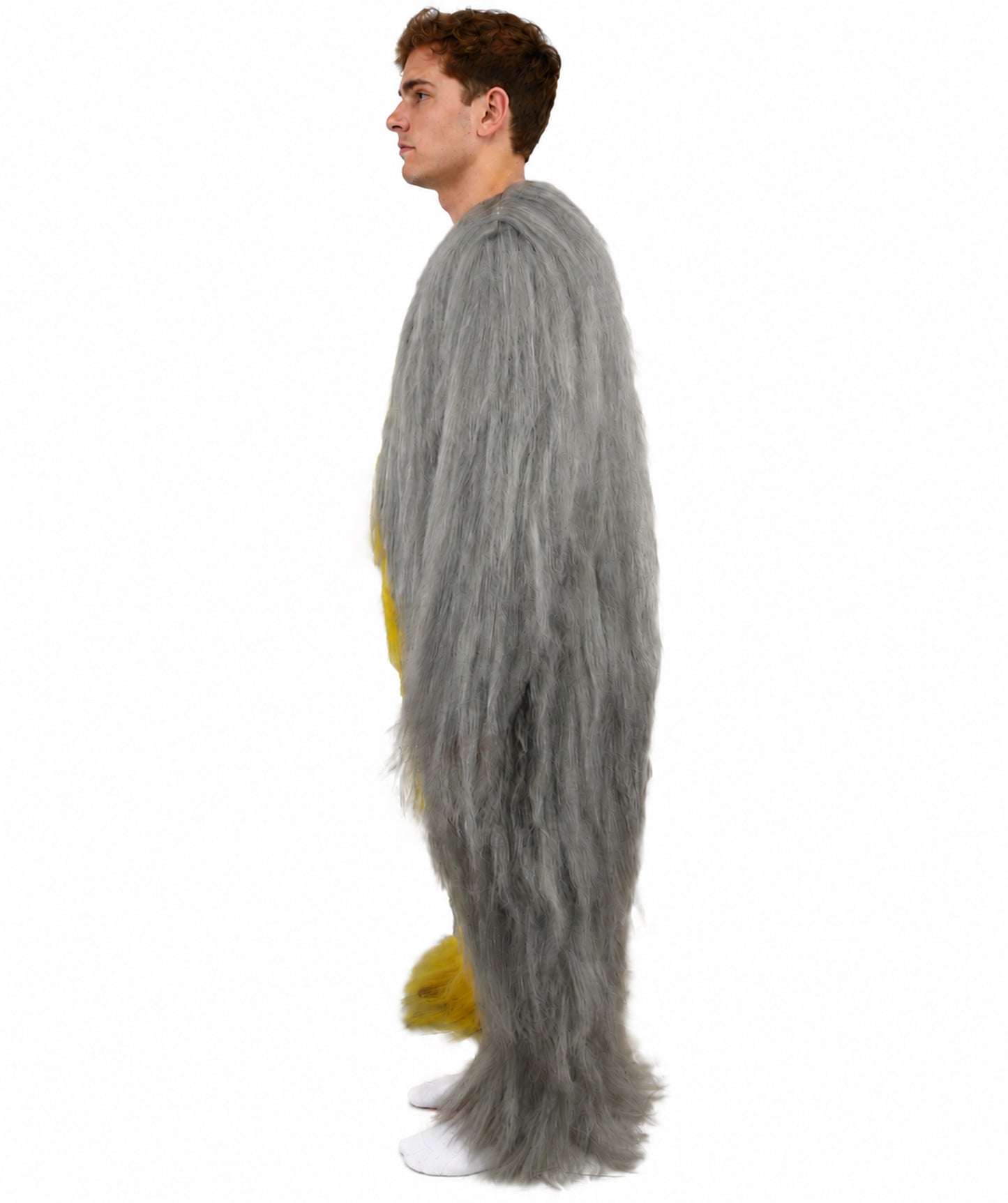 HPO  Extreme Hairy Person Two Part Costume, Mask and Bundle Set - Full-Body Hair Suit Extra-Long Costume Wig for Halloween, Cosplay & Parties - Multiple Color Options