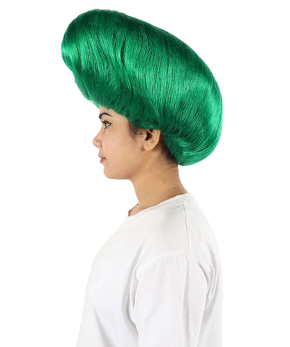 Women’s Supermodel Horn-shaped White Hair Updo Full Wig I Perfect for Halloween I Flame-retardant Synthetic Fiber