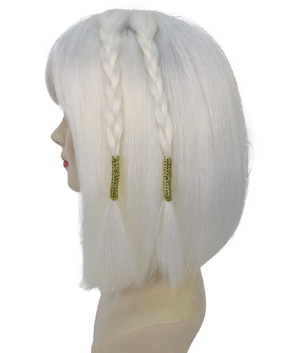 Pharah Costume Wig , Short Black Fancy Wig , Premium Breathable Capless Cap