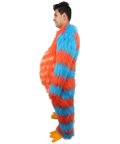 HPO Monster Bundle Costume & Mask Set – 74 Inch Full Body Fur Suit with Head Mask | Ideal for Cosplay & Halloween