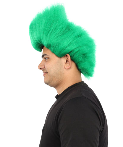 Hades God of Death |Multiple Color Fake Flame Spikes | Premium Halloween Wig