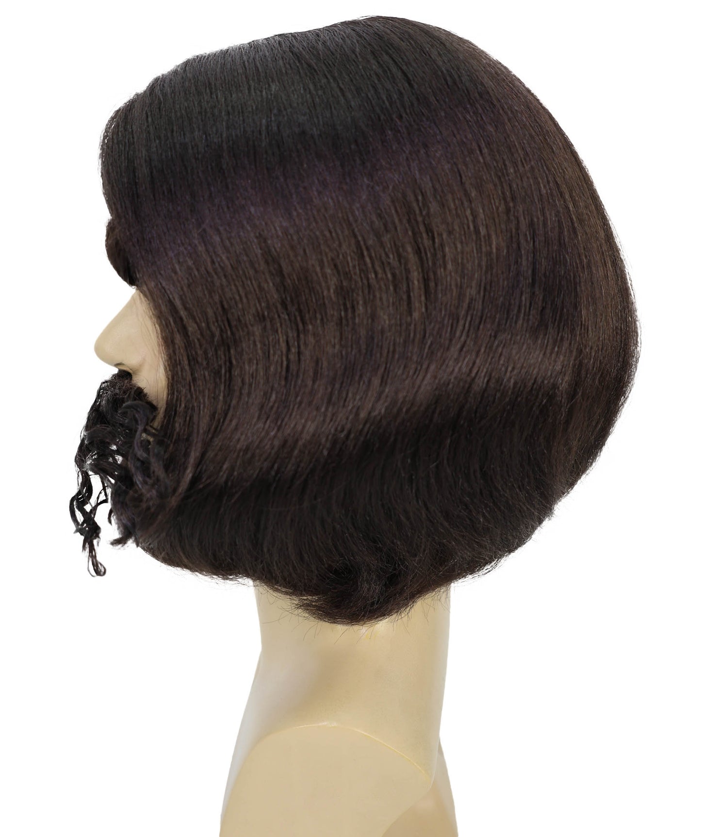 HPO Men's Whimsical Magician Wig With Beard, Mustache & Eyebrow Set Facial Hair – Synthetic Hairpiece for Stage, and Costume Parties