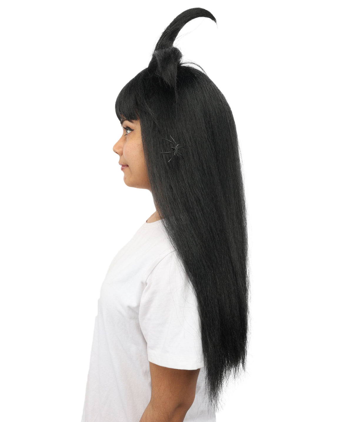 HPO Adult Women's Spider Gothic Sculpted Wig | Multiple Color Options, create of synthetic fiber, architectural spider-leg loops with blunt bangs, breathable base | Party, Halloween, theater, drag, performance, costume events