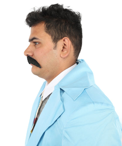 Premium Cowboy Horseshoe Synthetic Facial Hair Mustache | HPO