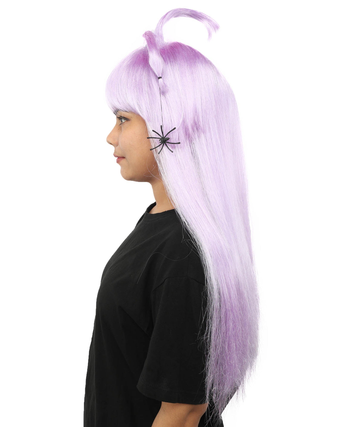 HPO Adult Women's Spider Gothic Sculpted Wig | Multiple Color Options, create of synthetic fiber, architectural spider-leg loops with blunt bangs, breathable base | Party, Halloween, theater, drag, performance, costume events